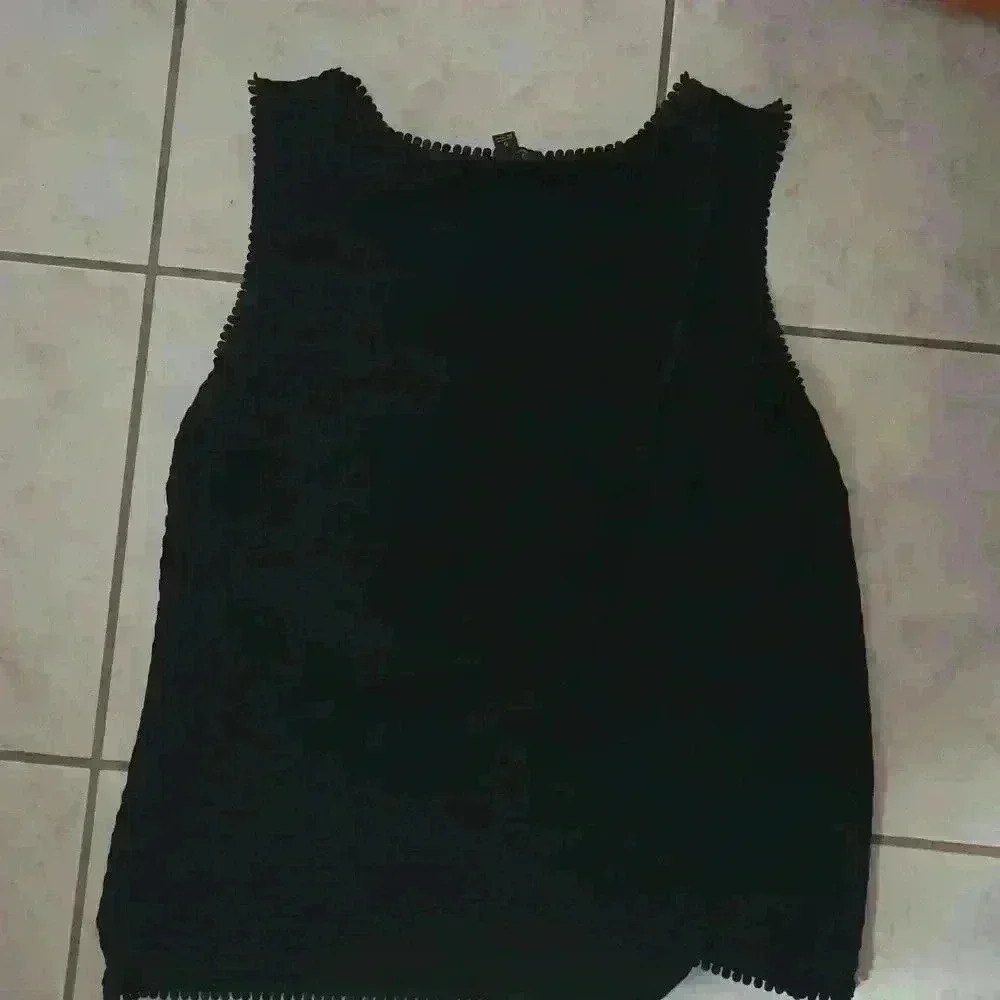 🌻NWOT Classic Navy Banana Republic Cross-Back Shell SMALL​ - Picture 4 of 5
